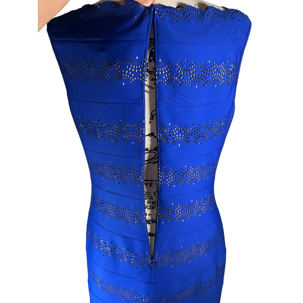Bloomingdale's Tadashi Shoji Blue Dress - Picture 5 of 6